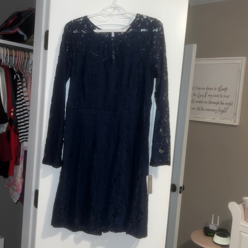 Navy Women’s long sleeve dress